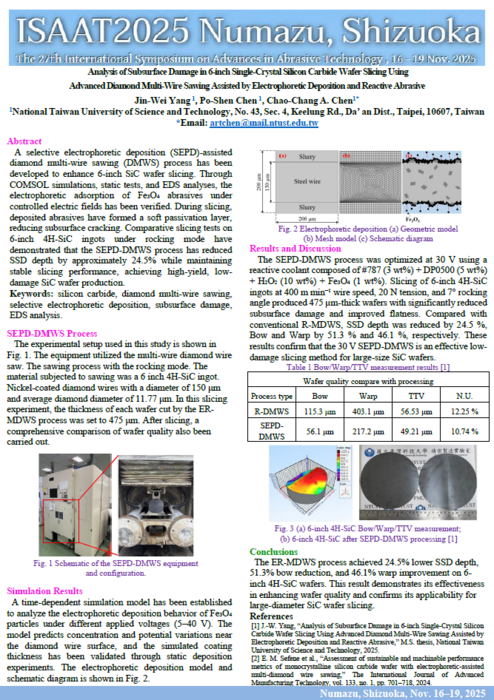 恭賀！ PML 成員 陳柏伸 研究成果於 ISAT 研討會發表圖片
